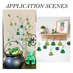 20Pcs 4 Styles Saint Patrick's Day Foam Pendant Decorations&nbsp;FIND-TA0010-96B