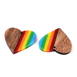 Opaque Resin & Walnut Pendants&nbsp;RESI-TAC0026-05W
