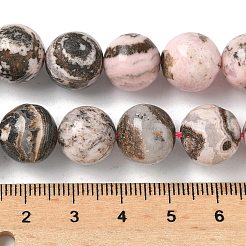 Natural Argentina Rhodonite Beads Strands&nbsp;G-G271-B02-12mm