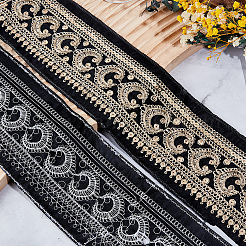 5Yards Vintage Jacquard Polyester Ribbon&nbsp;SRIB-CY0001-44