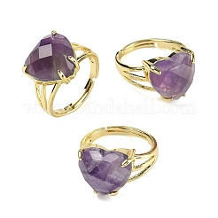 Brass Cuff Open Rings&nbsp;RJEW-D347-01G-13