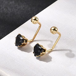 304 Stainless Steel Heart Stud Earrings&nbsp;EJEW-F396-04C-G