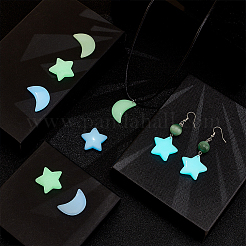 12Pcs 6 Styles Synthetic Luminous Stone Pendants&nbsp;G-GA0001-64B