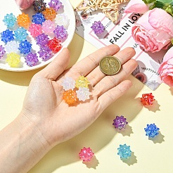 30Pcs AB Plating Opaque Acrylic Beads&nbsp;JACR-YW0001-04