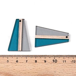 Transparent Resin & Wood Pendants&nbsp;RESI-T057-61A