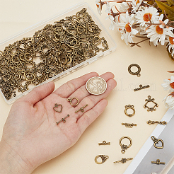 96Sets Tibetan Style Alloy Ring Toggle Clasps&nbsp;FIND-AR0005-76