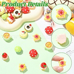 35Pcs 7 Styles Opaque Resin Cabochos&nbsp;RESI-CJ0005-08