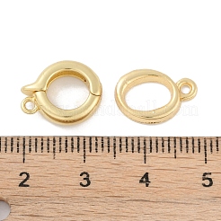 Rack Plating Brass Fold Over Clasps&nbsp;KK-A224-27A-G