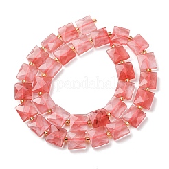 Cherry Quartz Glass Beads Strands&nbsp;G-F839-A29-01