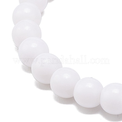 2Pcs 2 Colors Acrylic Round Beaded Stretch Bracelets Set for Kids&nbsp;BJEW-JB08555-02