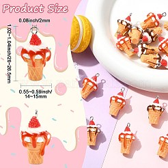 20Pcs 2 Styles Resin Pendants&nbsp;RESI-CJC0031-006P