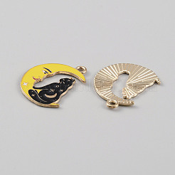 Alloy Enamel Pendants&nbsp;PALLOY-CJC0012-19G-02