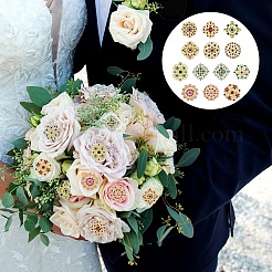12Pcs Exquistie Rhinestone Brooch&nbsp;JEWB-YW0001-03
