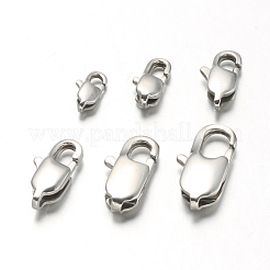 Non-Tarnish 304 Stainless Steel Lobster Claw Clasps&nbsp;X-STAS-F094-05A-P