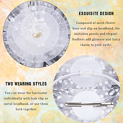 2 Sets 2 Colors Women's Fascinator Hat&nbsp;OHAR-GF0001-38
