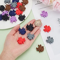 24Pcs 6 Colors Spider Food Grade Eco-Friendly Silicone Focal Beads&nbsp;SIL-AR0001-12