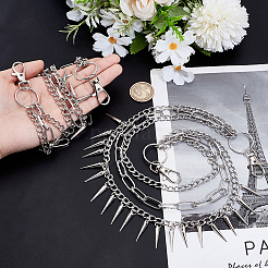 2Pcs Iron Cone Charm Body Chains&nbsp;AJEW-UN0002-12