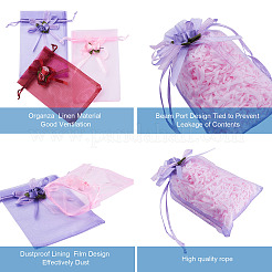 50 Pcs 5 Colors Organza DIY Craft Drawstring Bag&nbsp;ABAG-MB0001-13