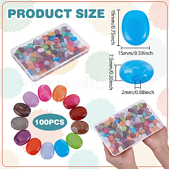 100Pcs Acrylic Beads&nbsp;MACR-UN0001-05