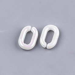 Acrylic Imitation Pearl Linking Rings&nbsp;OACR-S024-36A