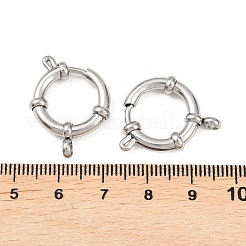 Tarnish Resistant 304 Stainless Steel Spring Ring Clasps&nbsp;STAS-R083-03