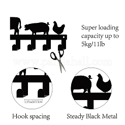 Iron Wall Mounted Hook Hangers&nbsp;AJEW-WH0156-060