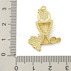 Rack Plating Brass Enamel Pendants&nbsp;KK-U029-14G