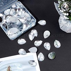 Acrylic Rhinestone Flat Back Cabochons&nbsp;GACR-FG0001-01
