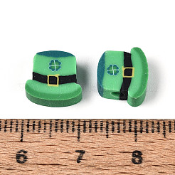 Saint Patrick's Day Handmade Polymer Clay Beads&nbsp;CLAY-T023-21