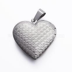 Tarnish Resistant 316 Stainless Steel Locket Pendants&nbsp;STAS-H389-25P