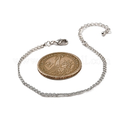 Brass Rope Chain Bracelets for Women&nbsp;BJEW-G735-08P