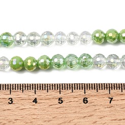 Electroplate Glass Beads Strands&nbsp;EGLA-D300-06-6mm-24