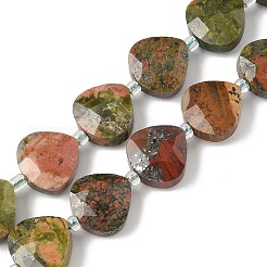 Natural Unakite Beads Strands&nbsp;G-D316-A13