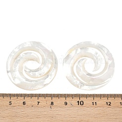 Natural White Shell Cabochons&nbsp;SSHEL-B006-05