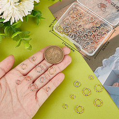 90Pcs 9 Styles 304 Stainless Steel Open Jump Rings&nbsp;STAS-BBC0002-95