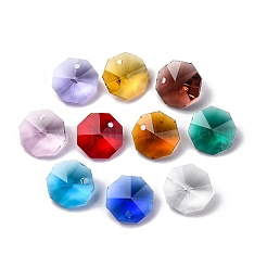 100Pcs 10 Colors Glass Pendants&nbsp;AJEW-H154-08D