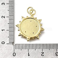 Brass Micro Pave Cubic Zirconia Pendants&nbsp;KK-C090-18G