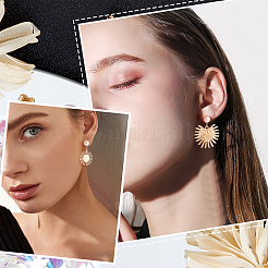 20Pcs Brass Stud Earring Findings&nbsp;KK-BBC0002-38