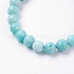 Natural Amazonite Beads Stretch Bracelets&nbsp;BJEW-JB03362