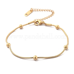 304 Stainless Steel Satellite Chains Bracelets for Women&nbsp;BJEW-D337-01D-G