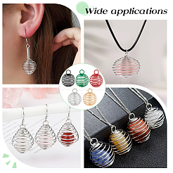 50Pcs 5 Colors Spray Painted Stainless Steel Wire Pendants&nbsp;FIND-PH0027-06