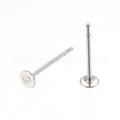 Non-Tarnish 304 Stainless Steel Stud Earring Findings&nbsp;A-STAS-D448-088P-3mm