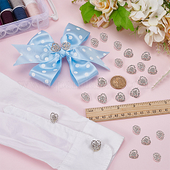 24Pcs Glass Rhinestone Shank Buttons&nbsp;BUTT-FG0001-51