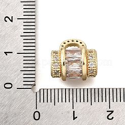 Handbag Brass Micro Pave Cubic Zirconia Beads&nbsp;KK-L230-13G