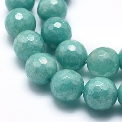 Natural White Jade Imitation  Amazonite Beads Strands&nbsp;G-O164-05-12mm