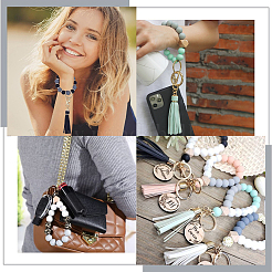 DIY Leopard Pattern Keychain Making Kit&nbsp;DIY-SC0022-43