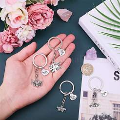 4Pcs Alloy Keychain&nbsp;KEYC-CA00004