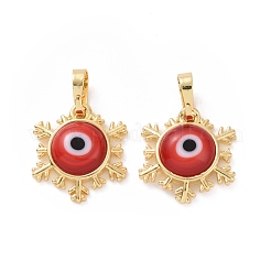 Handmade Evil Eye Lampwork Pendants&nbsp;ZIRC-F136-04G