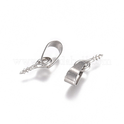 Tarnish Resistant 201 Stainless Steel Screw Eye Pin Peg Bails&nbsp;STAS-G225-07P-01
