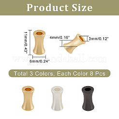 24Pcs 3 Colors Brass Beads&nbsp;KK-DC0002-49